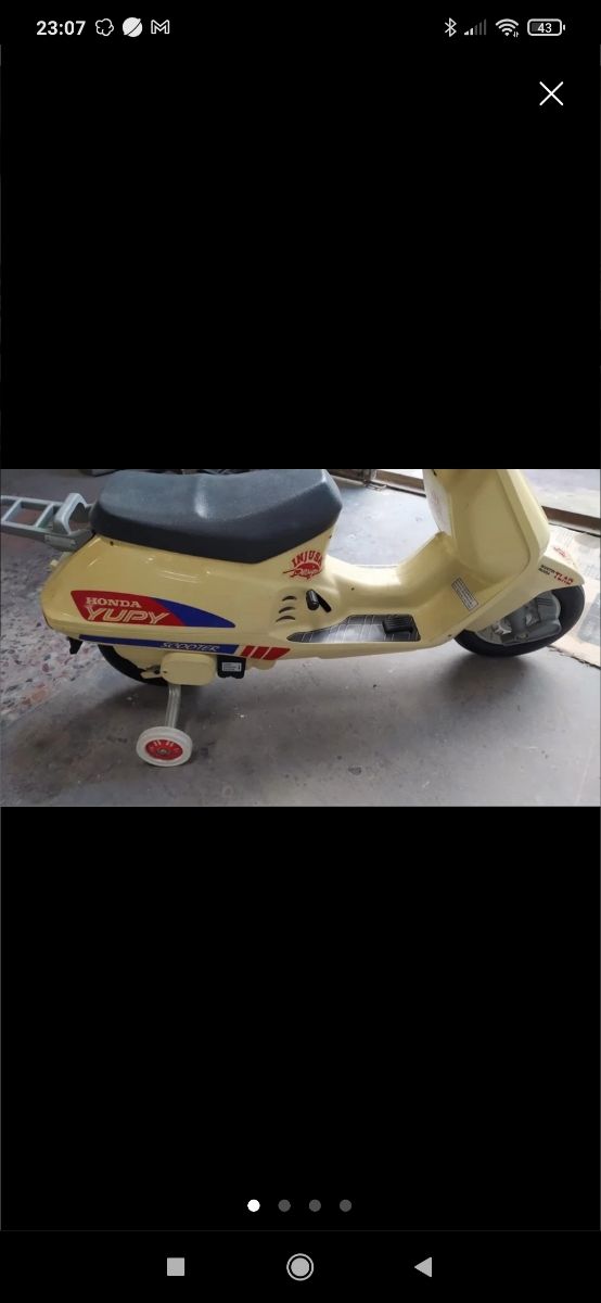 Juguete antiguo viejo moto