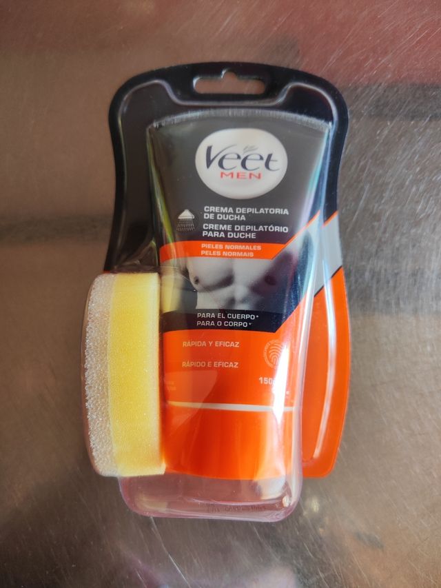 Crema depilatoria de ducha. Veet Man
