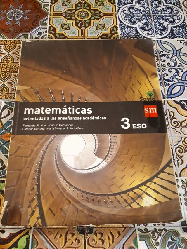 Libro de Matemáticas 3ESO  ISBN 9788467576221