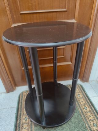 Mesa camilla redonda negra