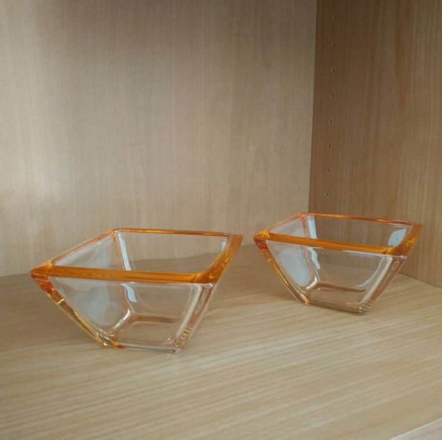 Ciotole vetro arancione