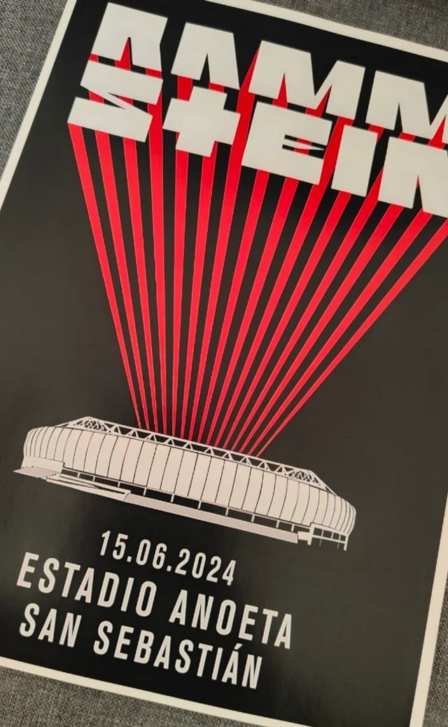 Poster "Rammstein" Live In San Sebastian 2024
