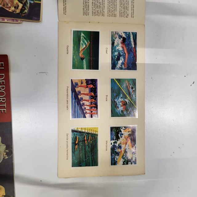 12 álbumes Cromos Deporte Nestlé coleccionismo