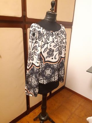 Camicetta Camomilla fantasia, maniche lunghe