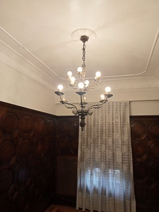 Lampara de techo en bronce