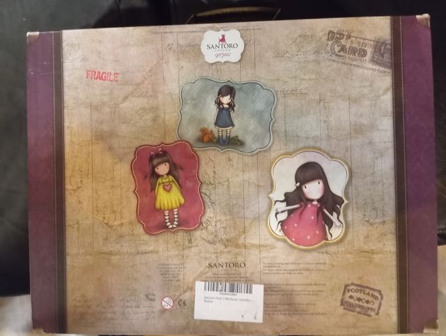 Gorjuss 3 muñecas  maleta