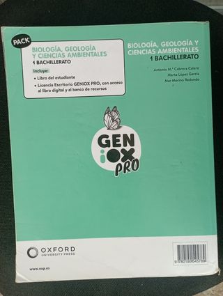Libro de Biología 1 de bachillerato 