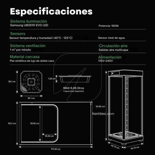 VGrow Smart Grow Box Vivosun Armario cultivo