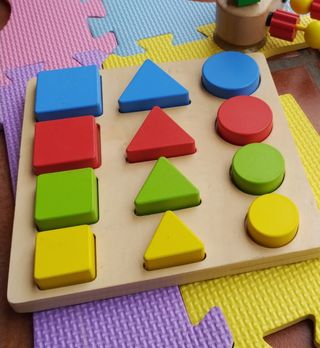 Puzzle Geométrico Madera