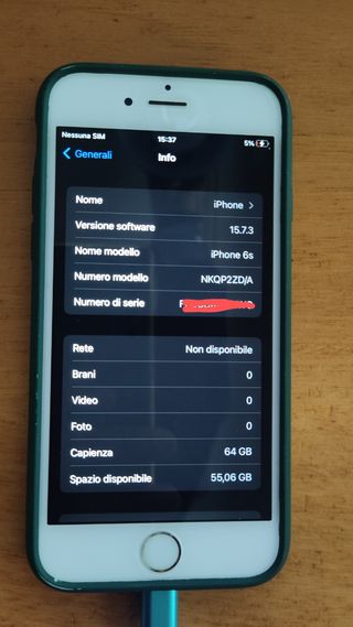 iPhone 6s 64gb bianco. Perfettamente fun