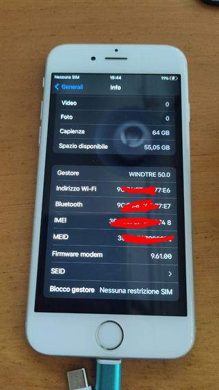 iPhone 6s 64gb bianco. Perfettamente fun