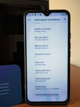 Smartphone Android 4G LTE Umidigi Power con Cover