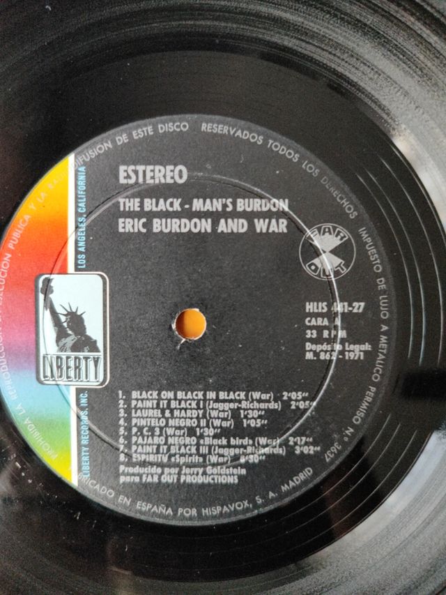 ERIC BURDON AND WAR - The black man's