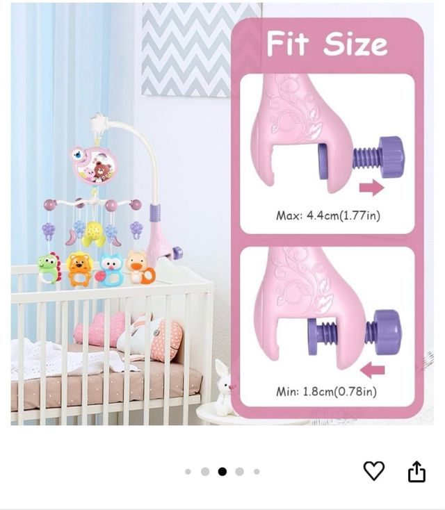 Móvil musical cuna bebé