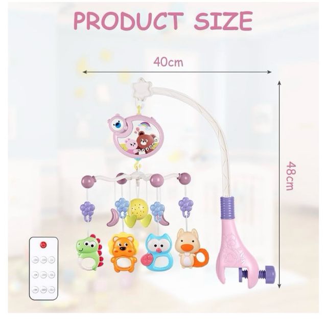Móvil musical cuna bebé