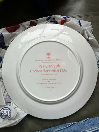 Plato ceramica inglesa