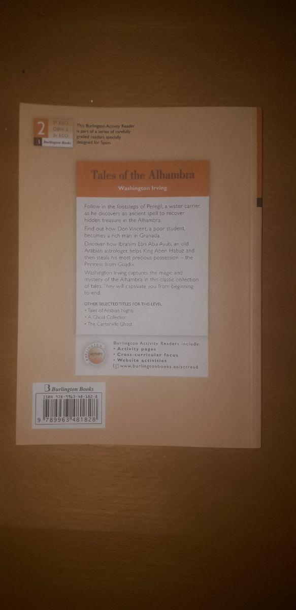 Libro Tales the Alhambra