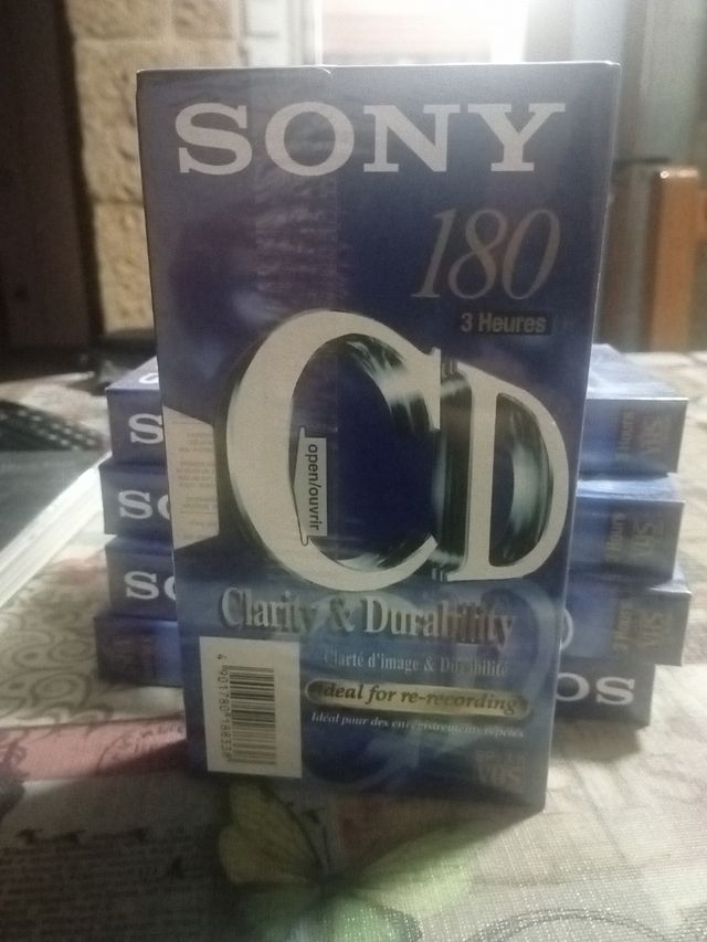 5 cintas de grabar de VHS
