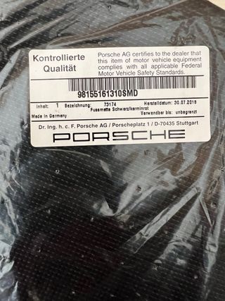 Alfombrillas Porsche