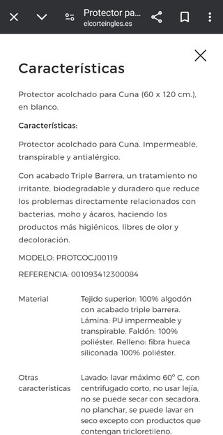 Protector cuna Cotton juice