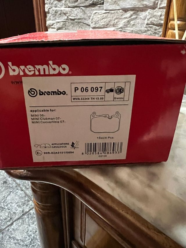 Pastillas de freno mini jcw