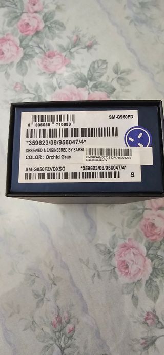 Caja samsung galaxy s8