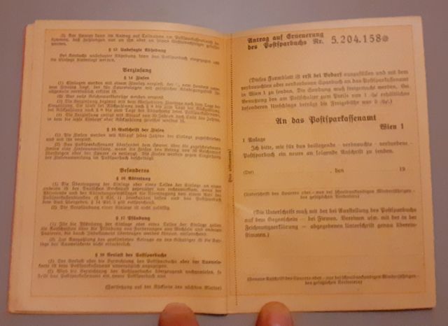 TERZO REICH LIBRETTO POSTALE 