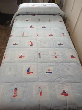 Conjunto cortinas+edredón