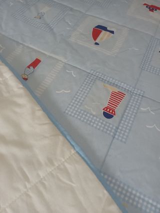 Conjunto cortinas+edredón