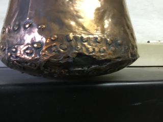 Antico secchio in rame