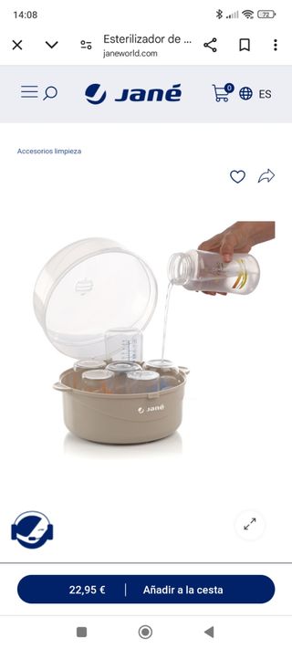 Esterilizador biberones Jané