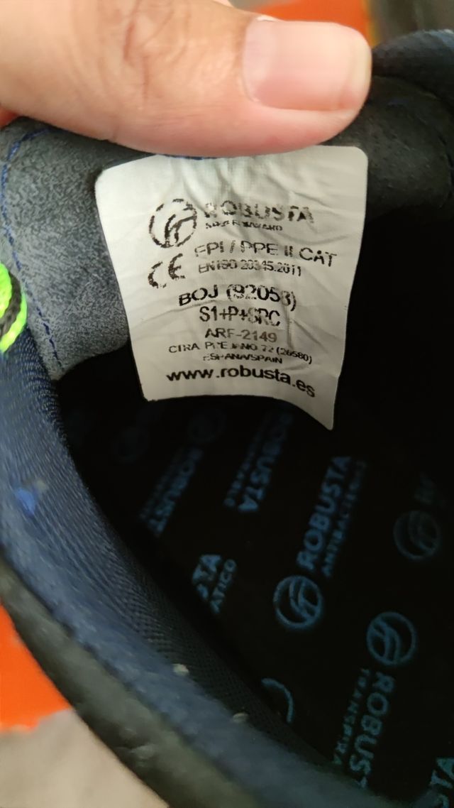 Zapatos de seguridad robusta 