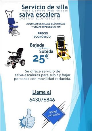 Servicios salvaescalera alquiler