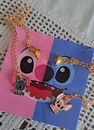 Dúo de 2 cadenas y 2 colgantes