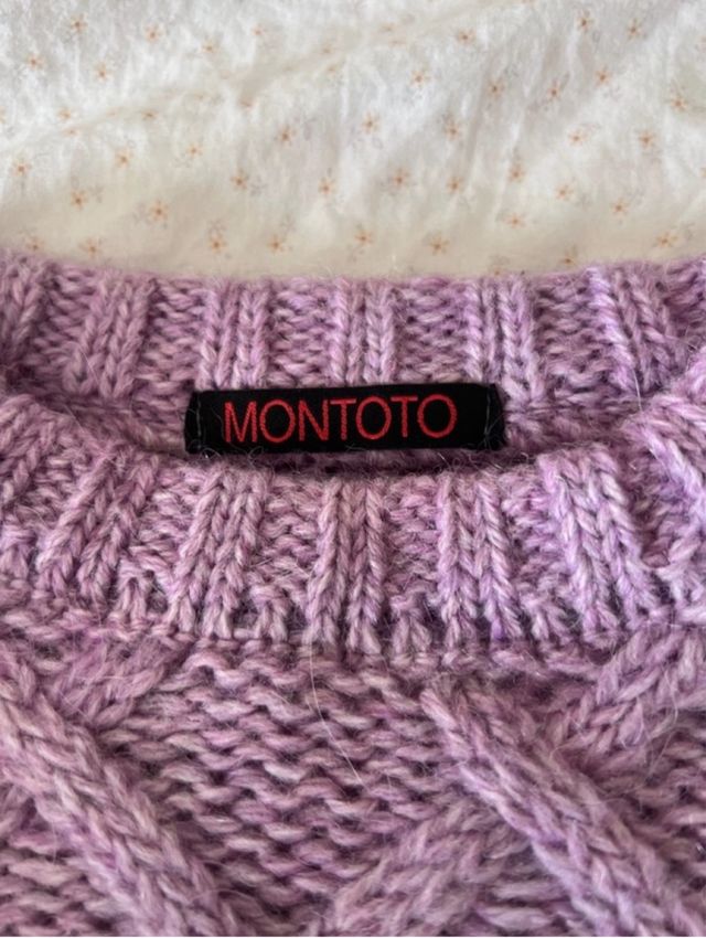 Jersey lana lila montoto