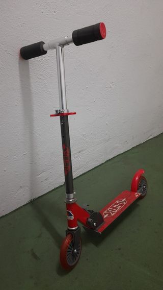 Patinete unisex, de aluminio, plegable y con cierr