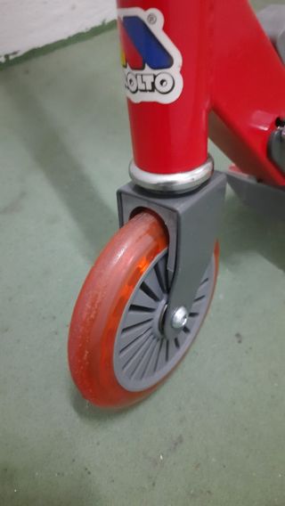 Patinete unisex, de aluminio, plegable y con cierr