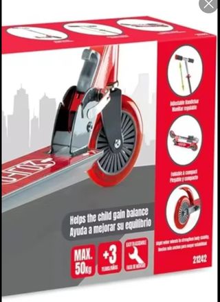 Patinete unisex, de aluminio, plegable y con cierr