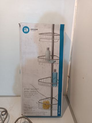 PACK mDesign Estantería Ducha+WENKO Puente bañera