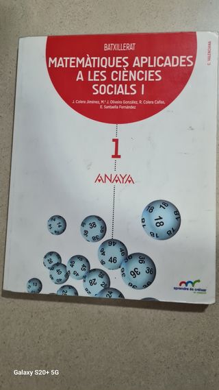 Libro bachillerato matematiques