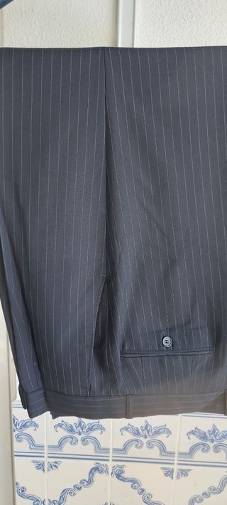 Fato Homem Azul c/ Risca