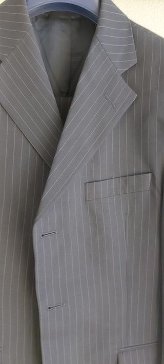 Fato Homem Azul c/ Risca