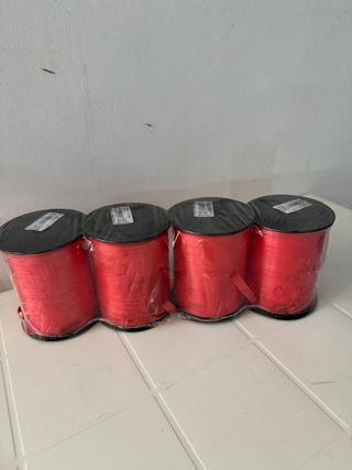 Nastro per confezione regalo rosso (4 pezzi)