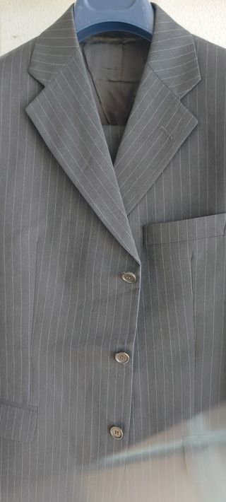 Fato Homem Antracite c/ Risca