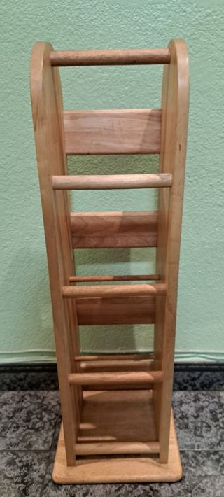 Botellero de madera de pino