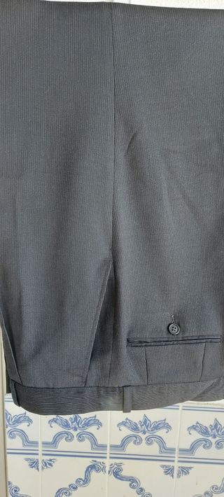 Fato Homem Antracite c/ Risca