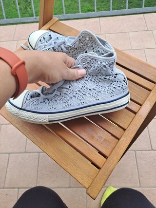 Converse all star 35 pizzo grigio