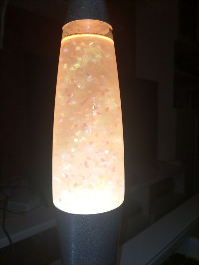 Lampara lava brillantina