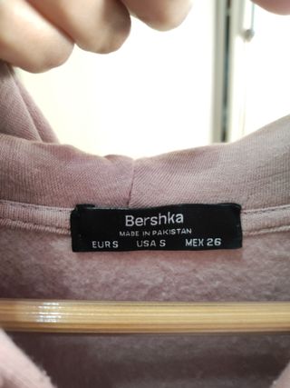 Sudadera rosa Bershka