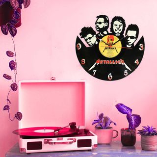 Reloj de Disco de Vinilo Metallica
